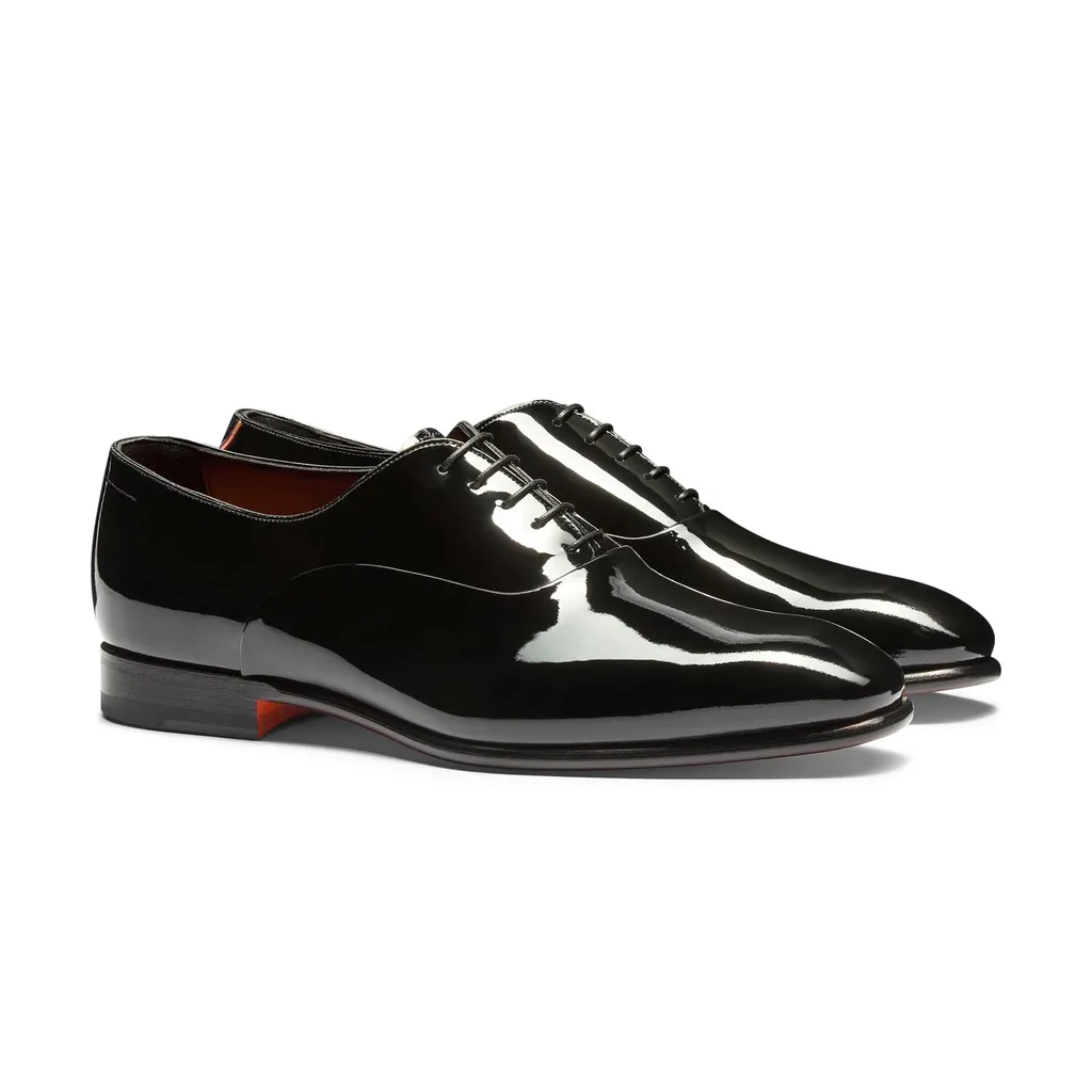 Santoni Almond Toe Oxford Shoes