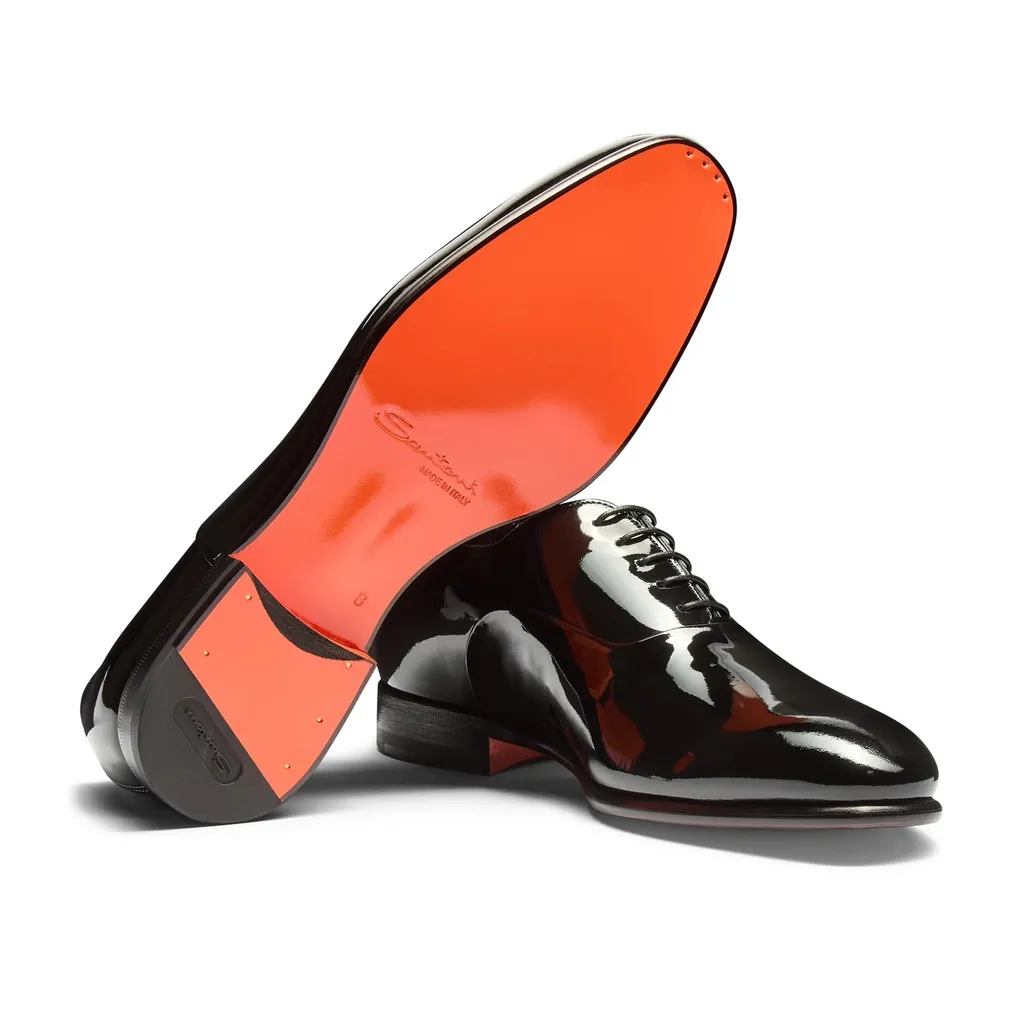 Santoni Almond Toe Oxford Shoes