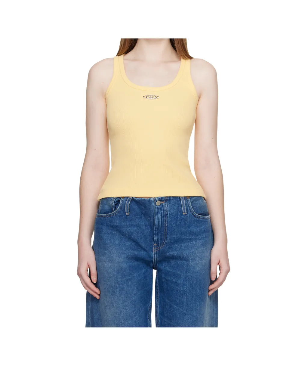 Ribbed Crew Neck Vest
