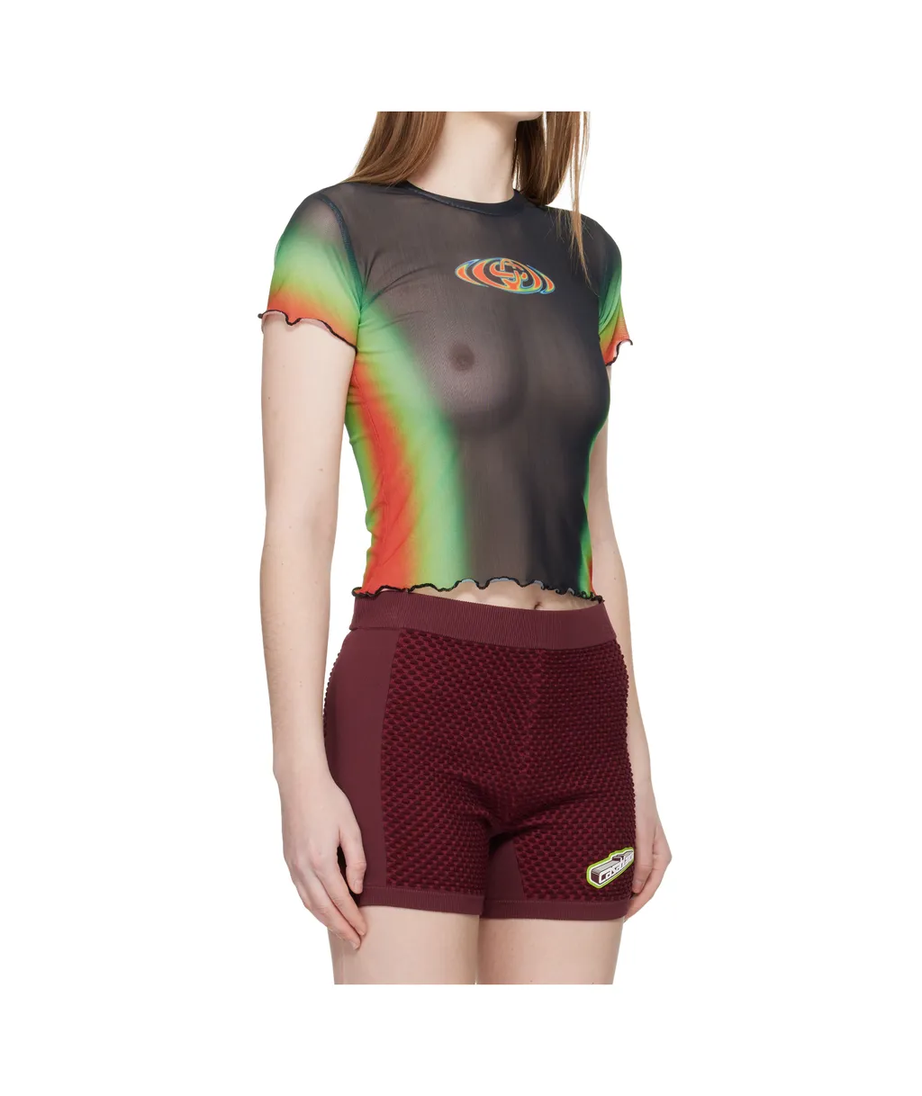 Printed Mesh T-Shirt