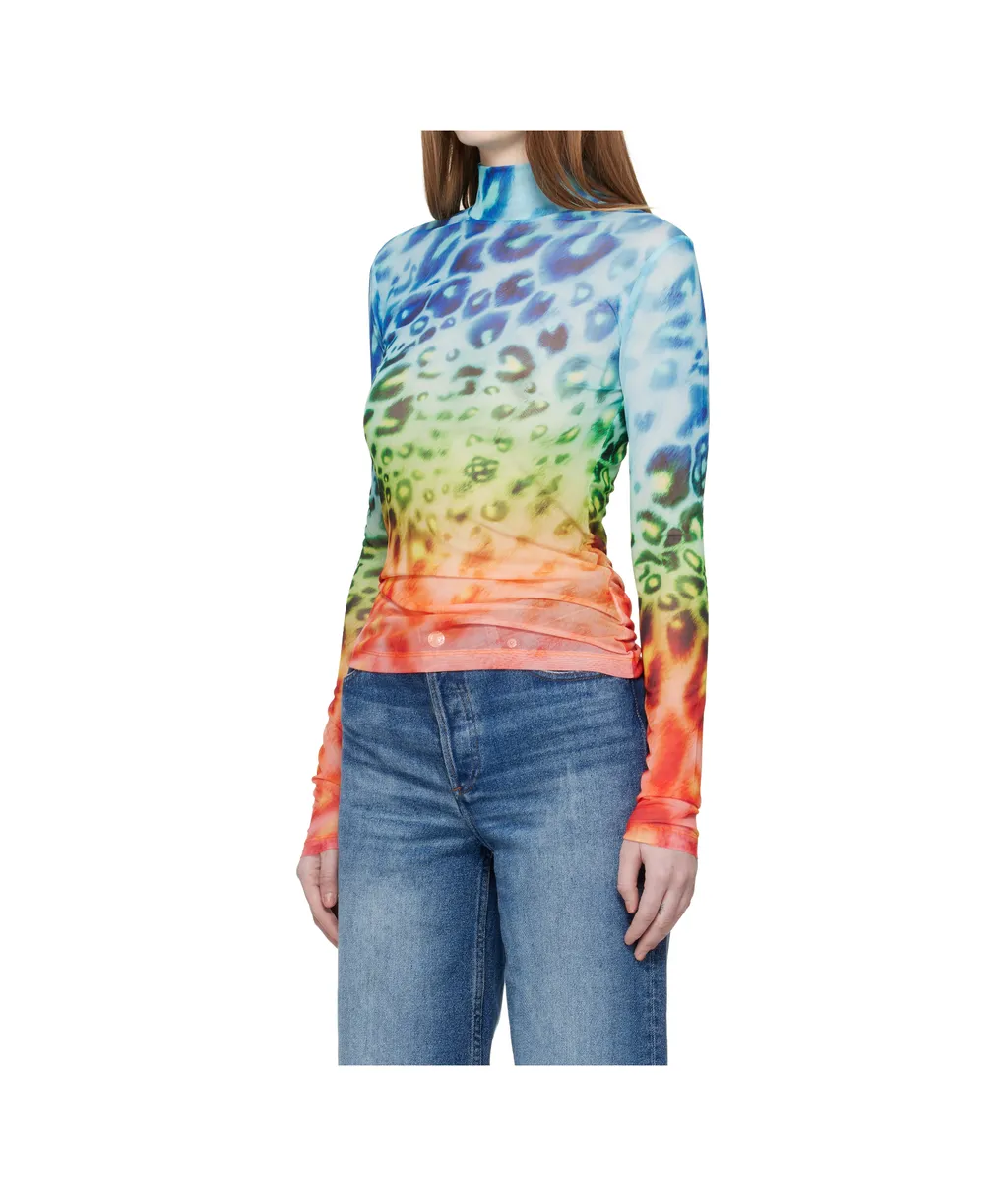 Printed Mesh T-Shirt