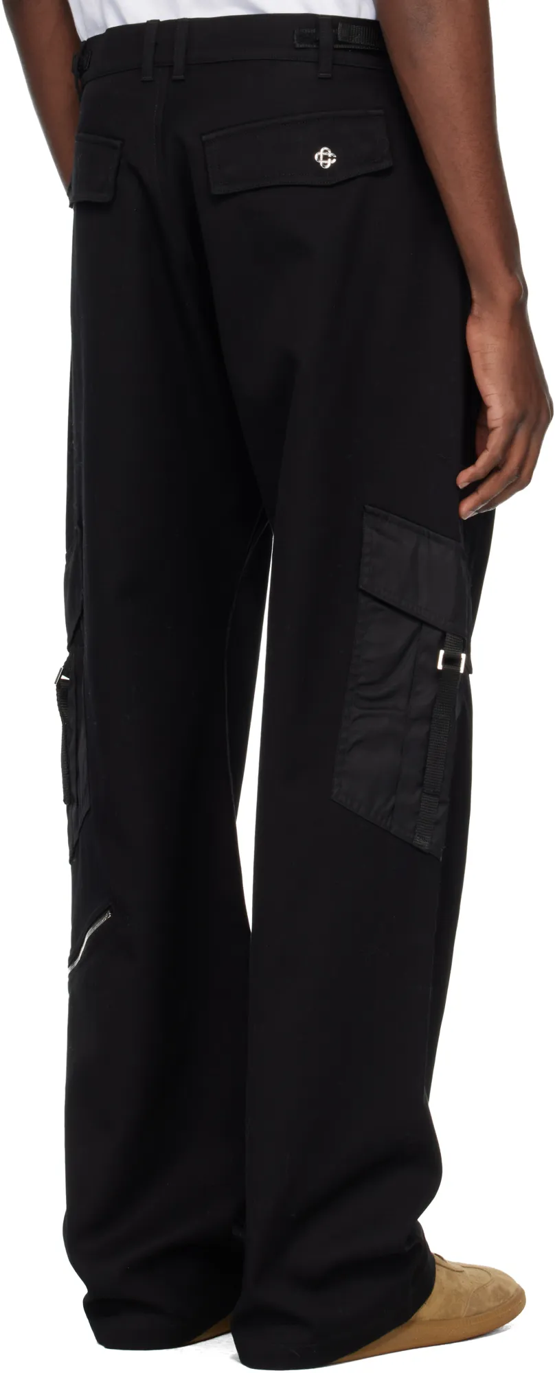 Patchwork Workwear Casual Pants