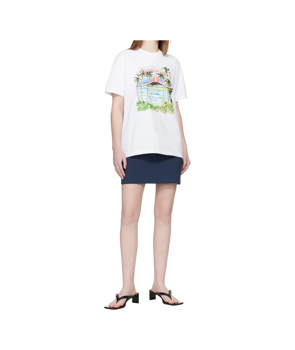Casablanca Volcano Print T-Shirt