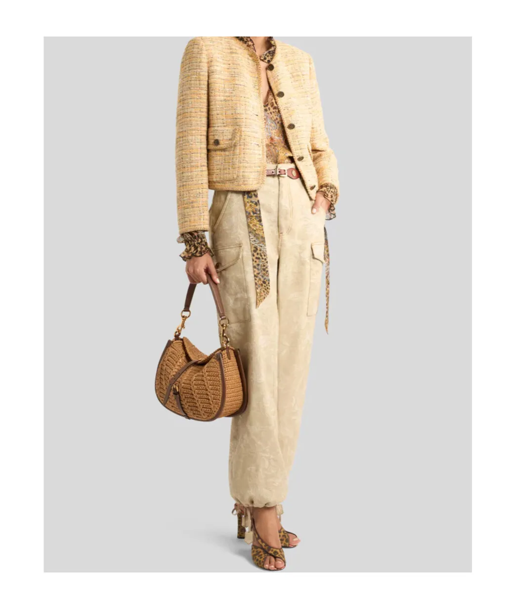 Etro Paisley And Animal Printed Scarf Chiffon Blouse