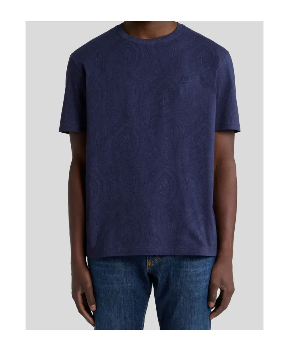 Etro Pattern-Printed Crewneck T-Shirt