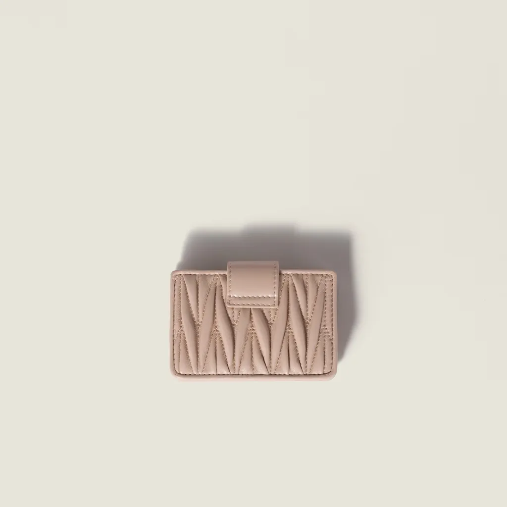 Matelassé Nappa Leather Card Holder