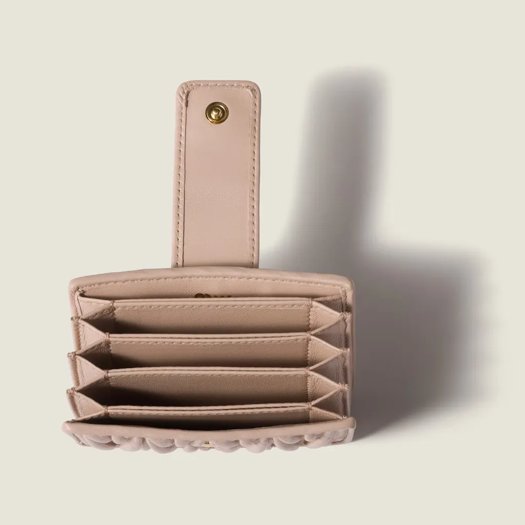 Matelassé Nappa Leather Card Holder