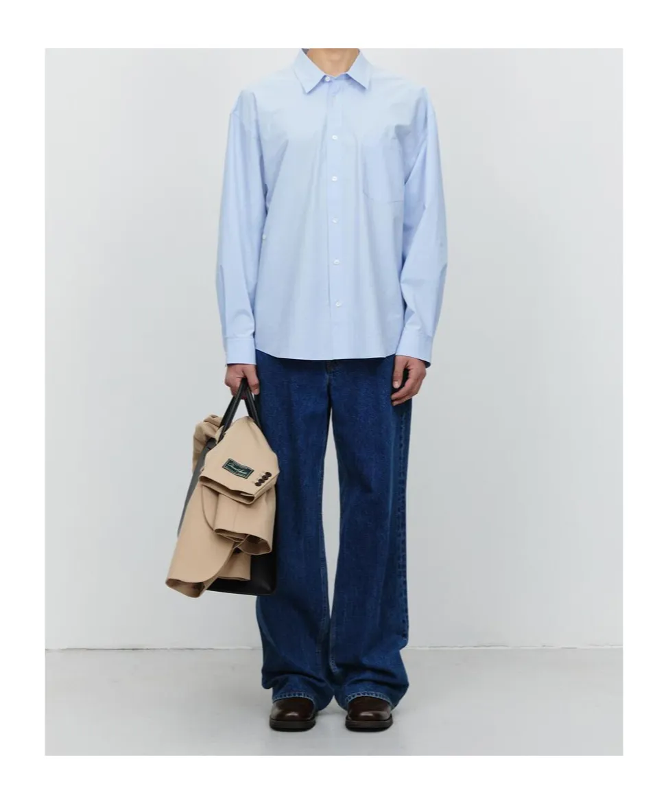 Dunst Shirt With Front Pocket And Logo