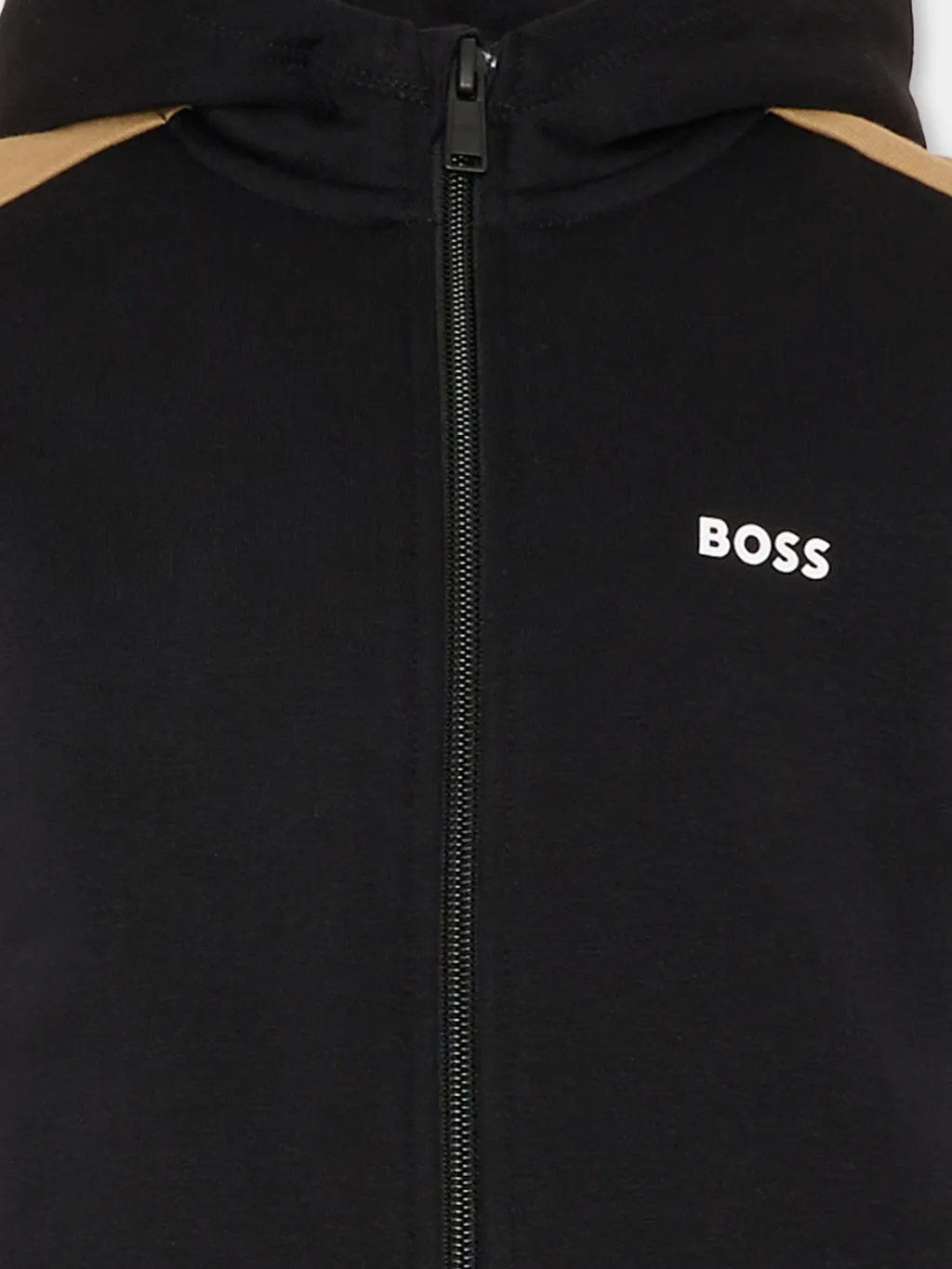 Hugo Boss Kids Logo-Print Zipped Hoodie