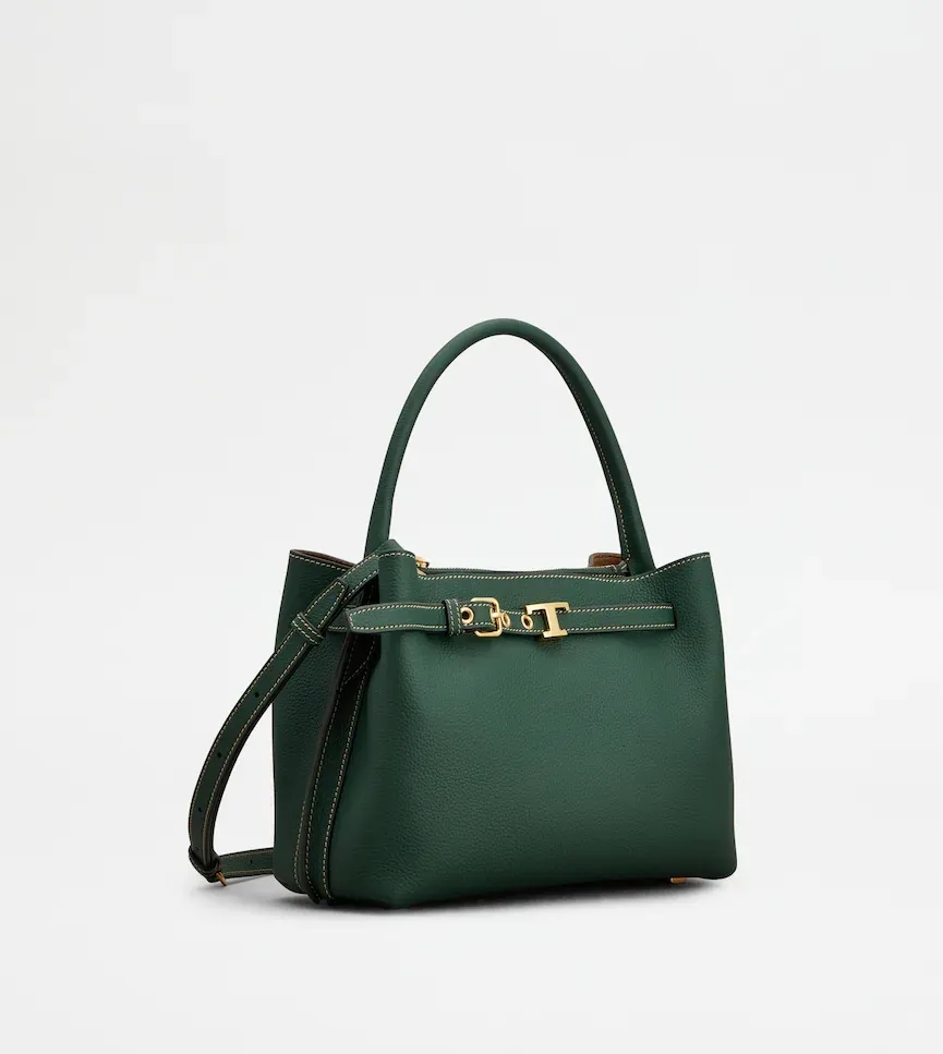 Tod's T-Plaque Belt Detail Tote Bag