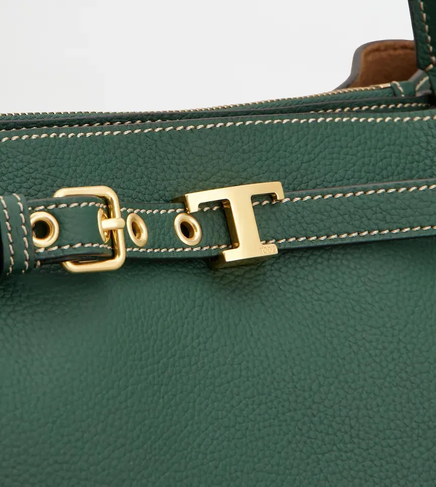 Tod's T-Plaque Belt Detail Tote Bag