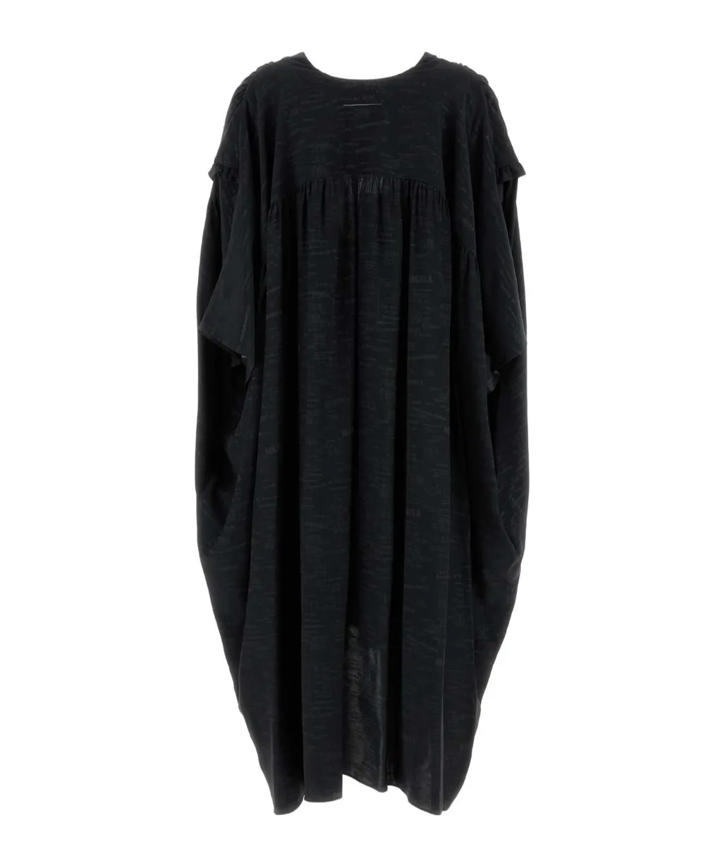 Mm6 Maison Margiela V-Neck Midi Dress