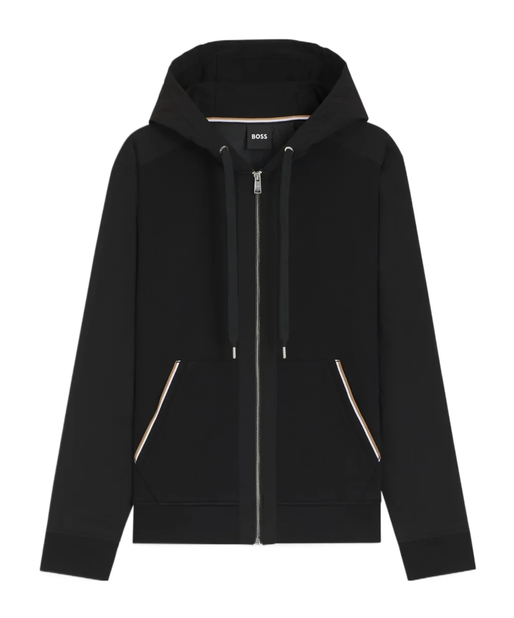 Boss Hugo Boss Zip-Up Drawstring Hoodie