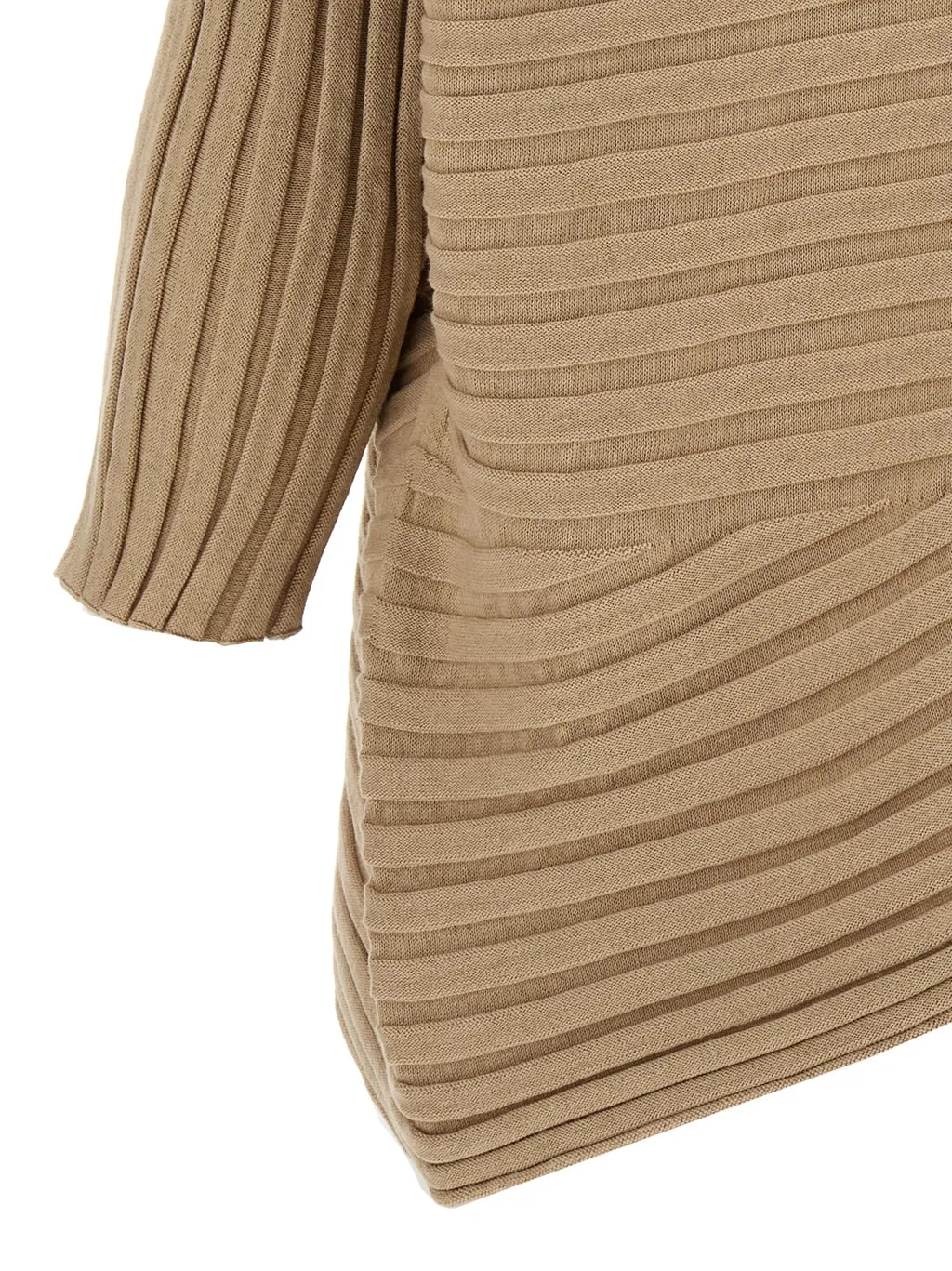 Issey Miyake Asymmetric Knitted Top
