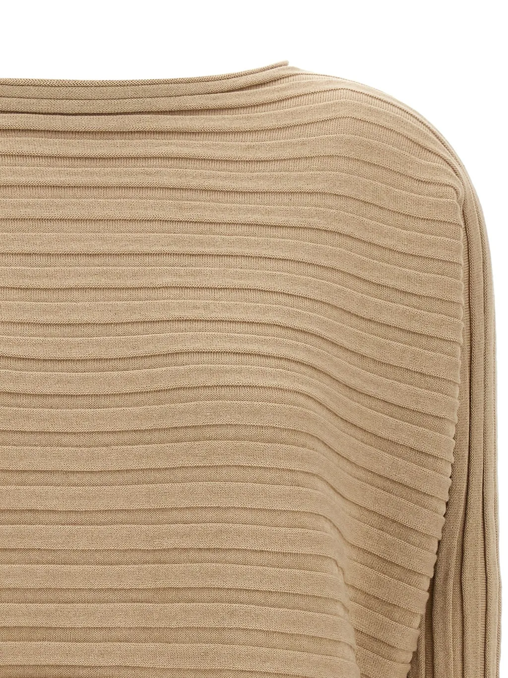 Issey Miyake Asymmetric Knitted Top