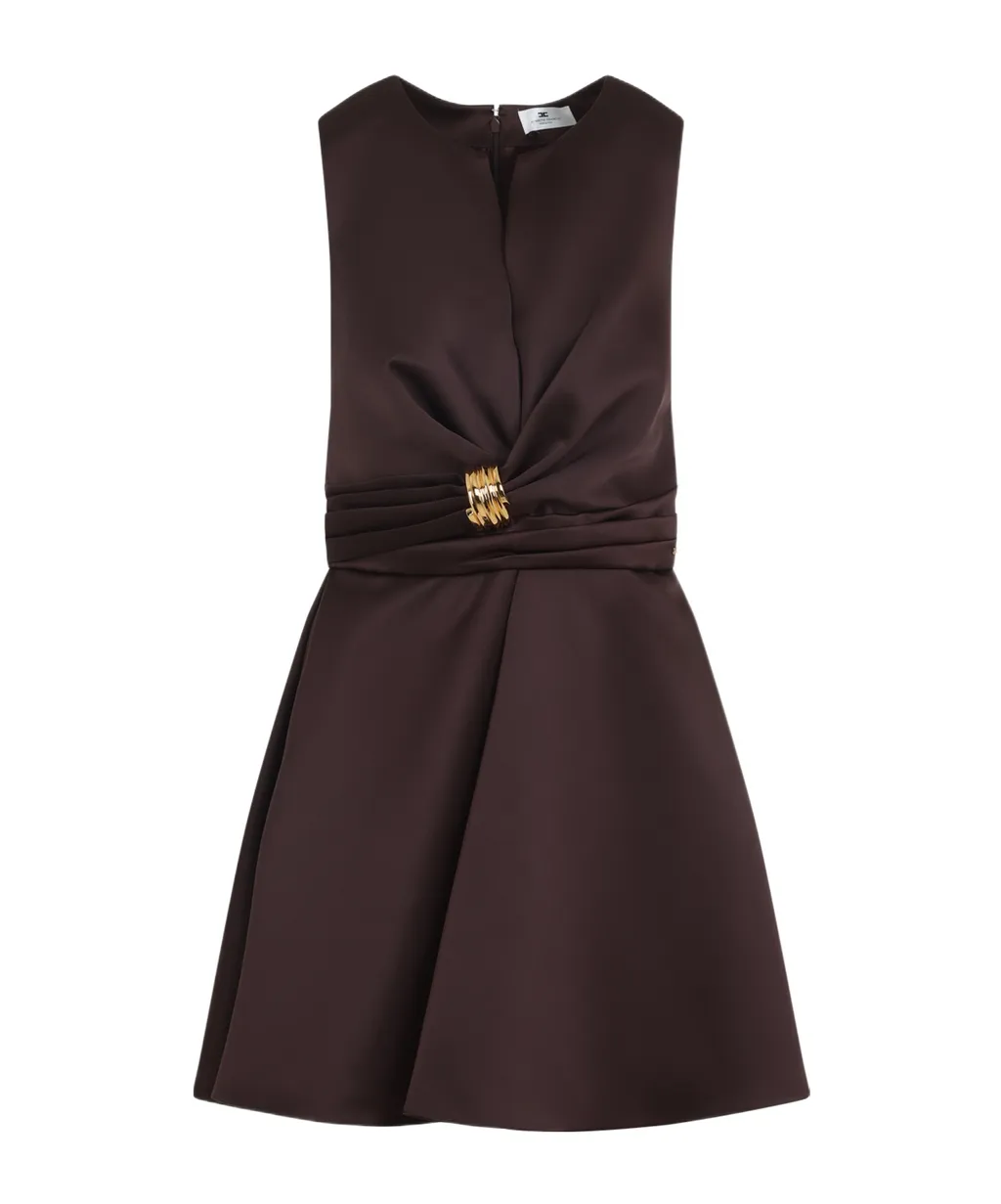 Elisabetta Franchi Duchess Satin Dress