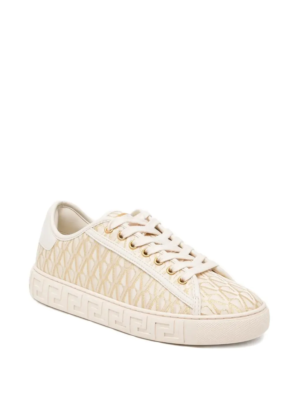 Greca-Jacquard Canvas Sneakers