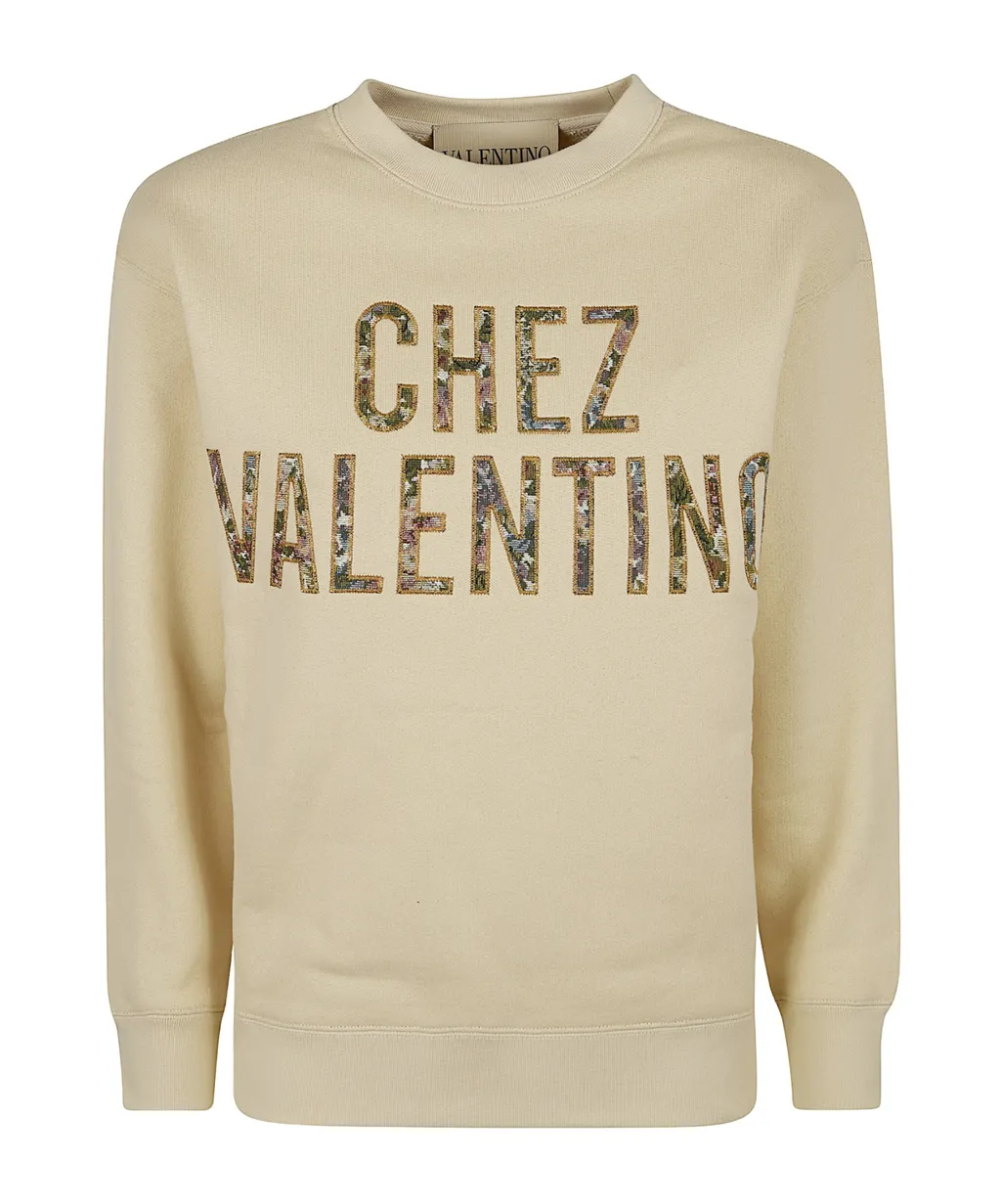 Valentino	Logo Embroidered Crewneck Sweatshirt