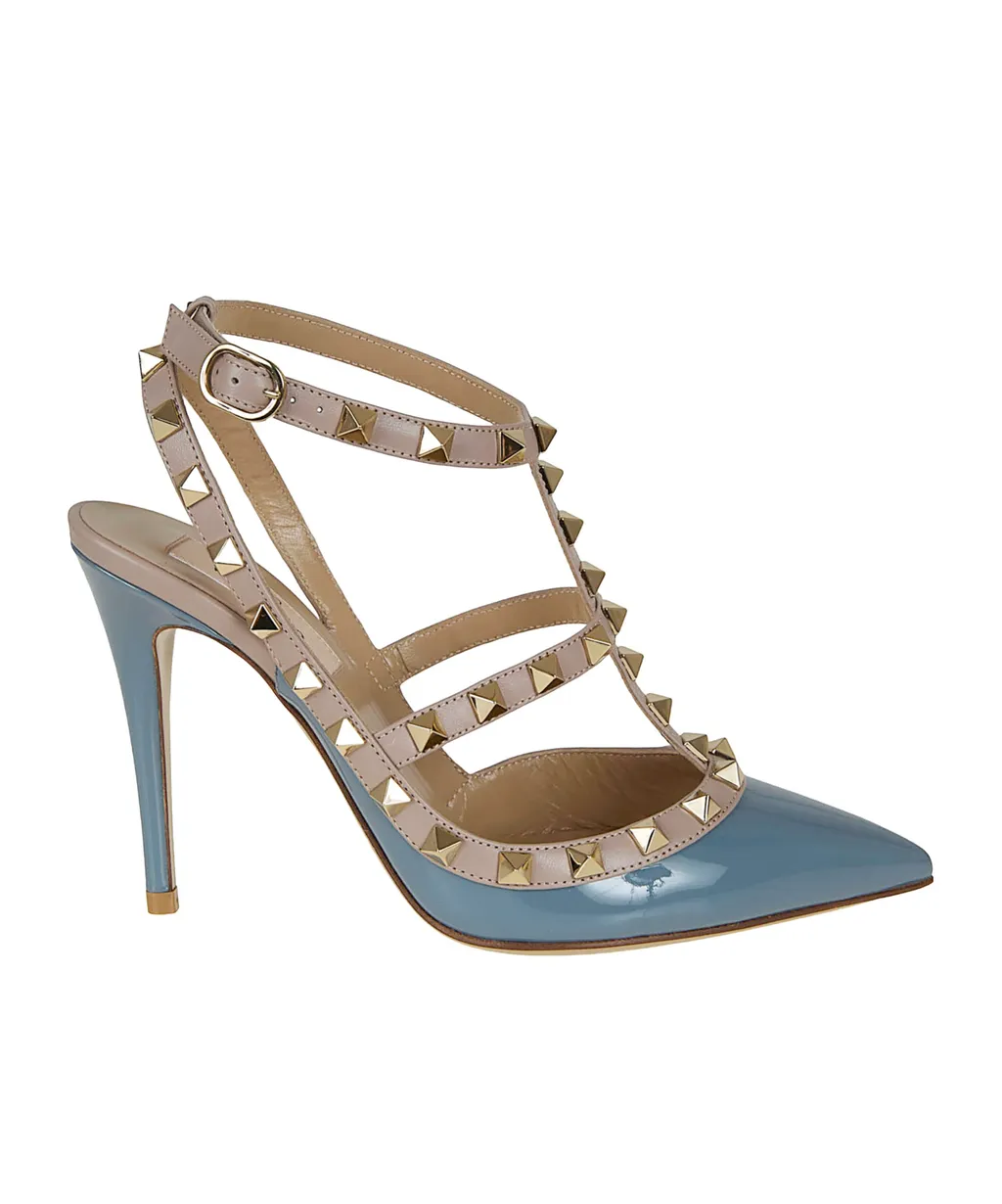 Valentino Garavani Rockstud Pointed Toe Caged Pumps