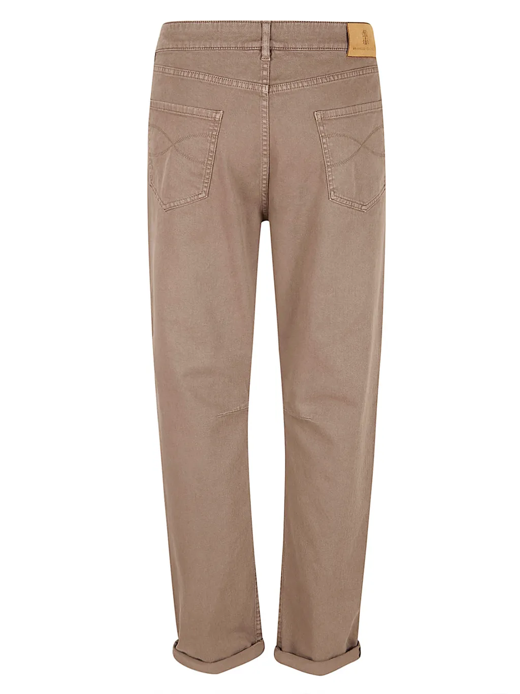 Brunello Cucinelli Logo-Patch Straight Leg Jeans