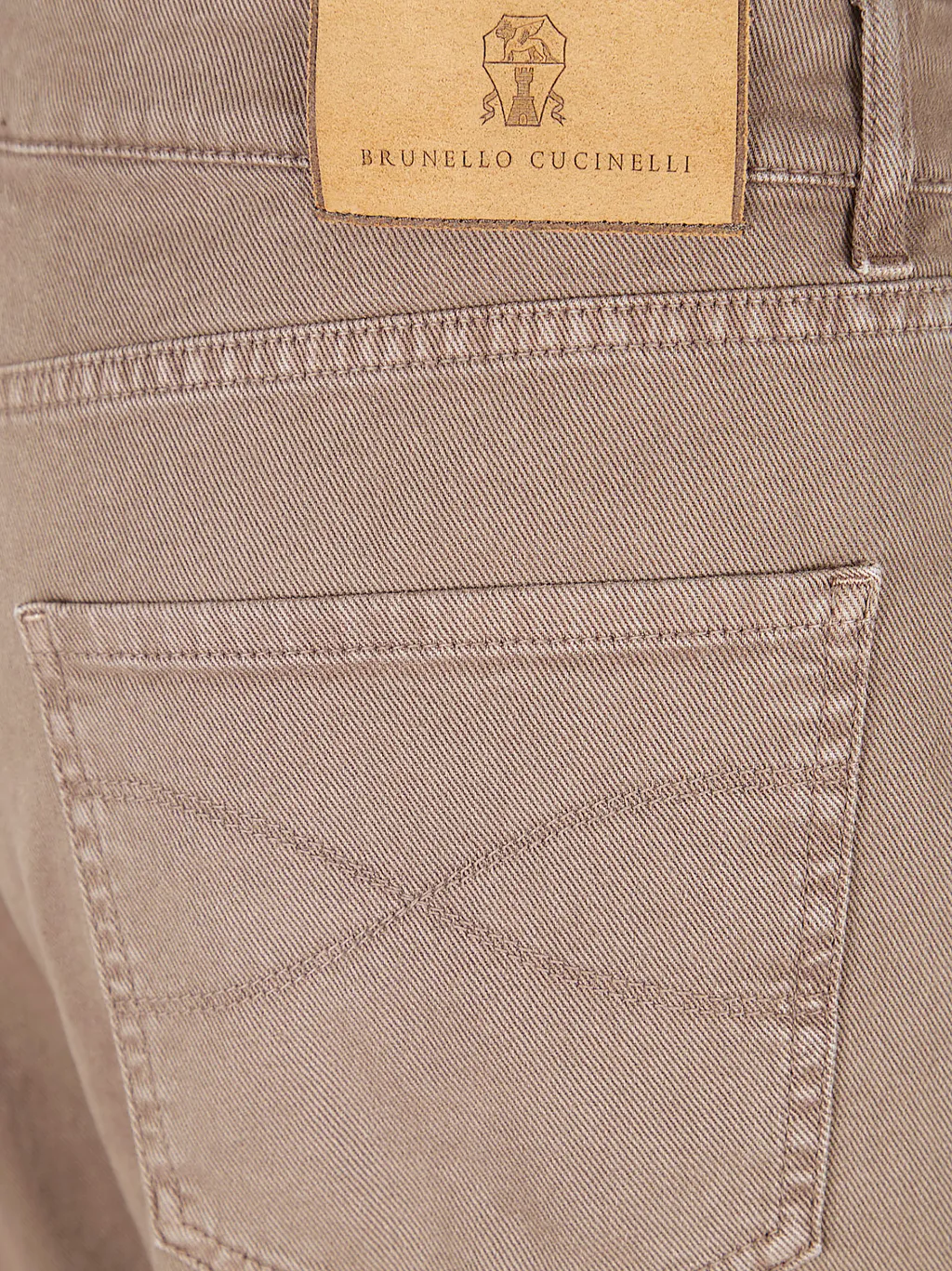 Brunello Cucinelli Logo-Patch Straight Leg Jeans