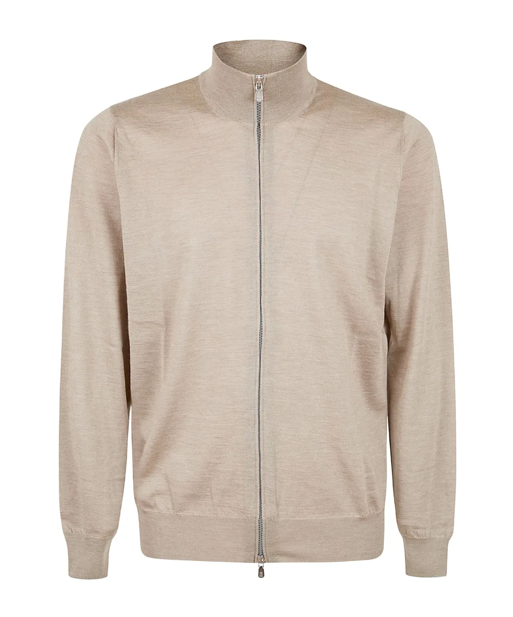 Brunello Cucinelli Zip-Up Long-Sleeved Cardigan