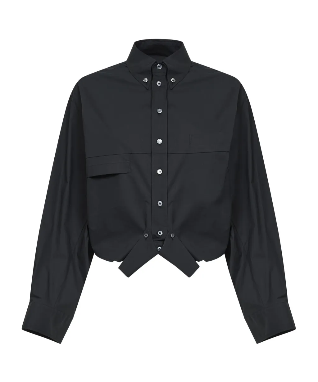 Mm6 Maison Margiela Mirrored Poplin Shirt