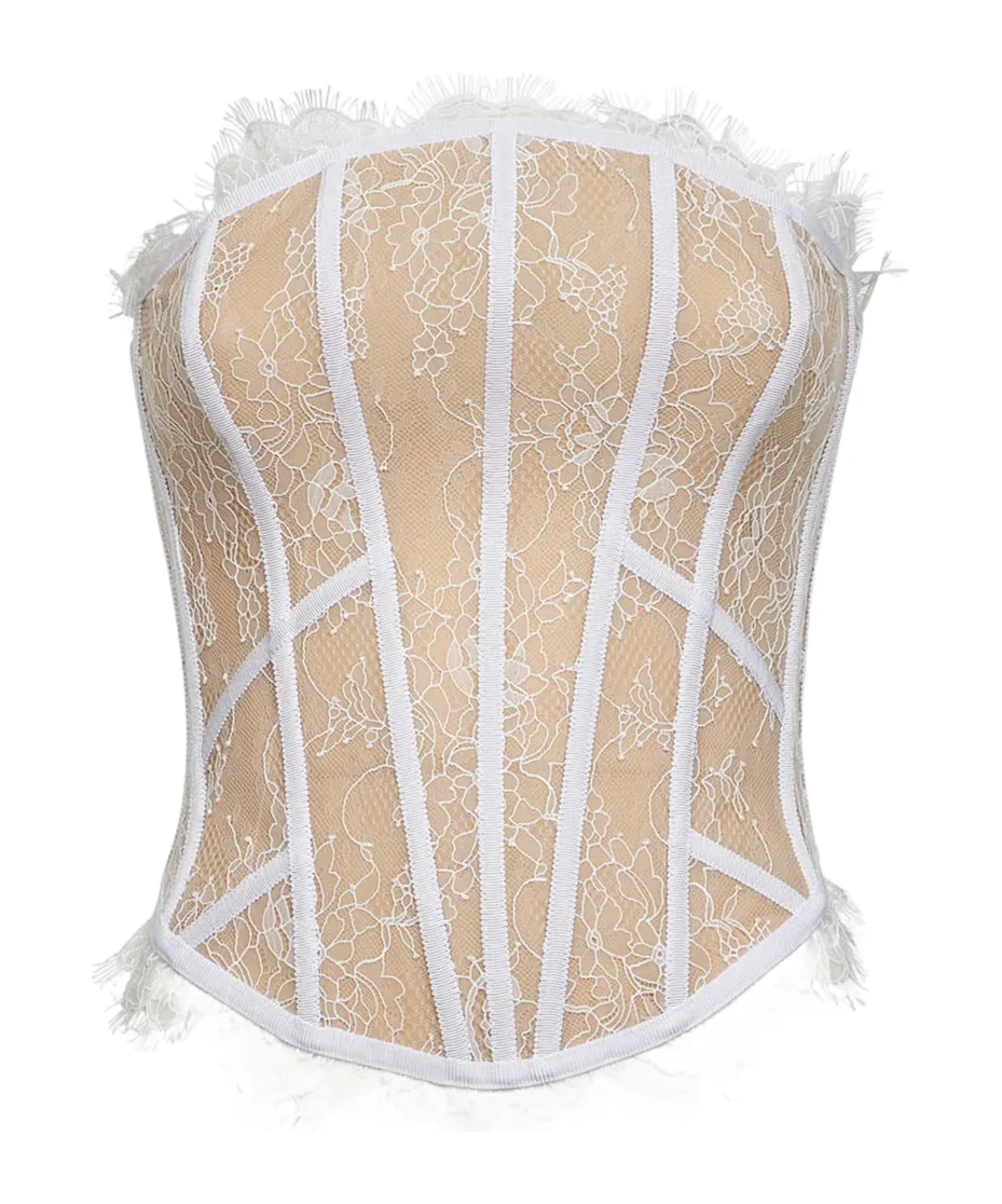 Giuseppe Di Morabito Lace Bustier Top