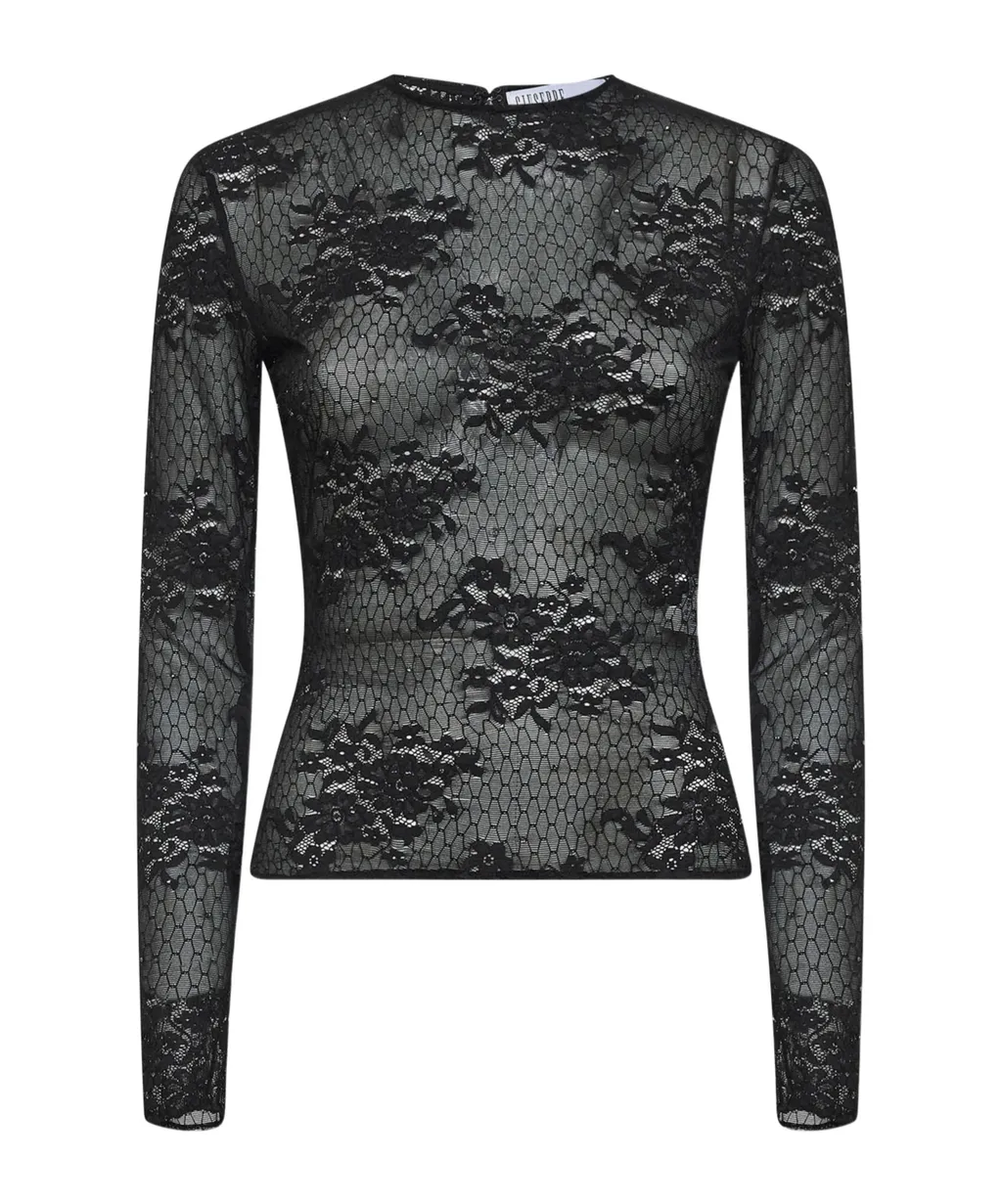Giuseppe Di Morabito Embroidered Lace Top
