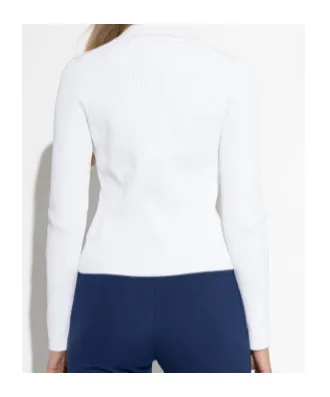 Buttoned Collared Polo Top