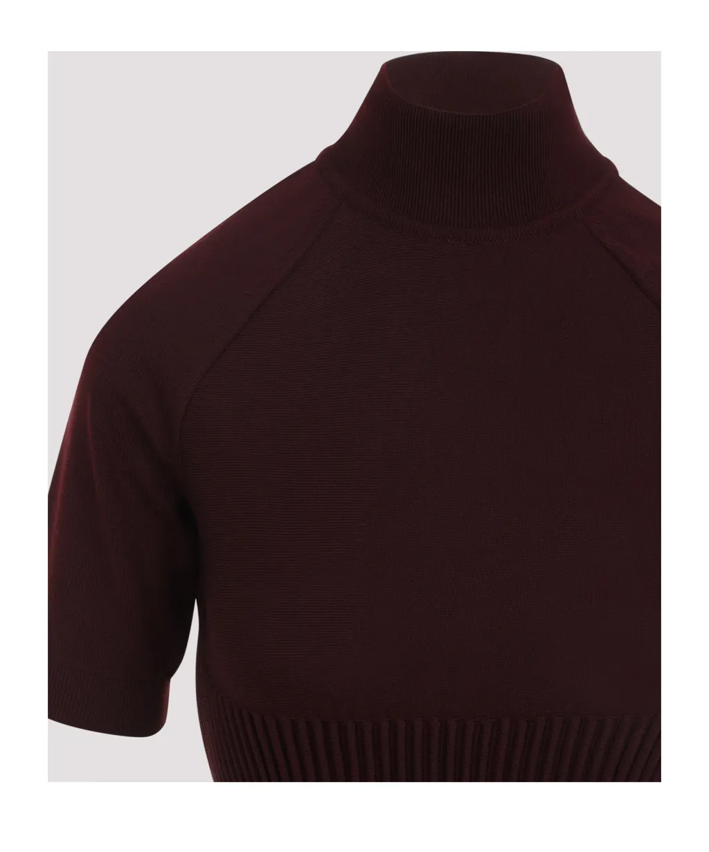 AlaÏA Ribbed High Neck Top