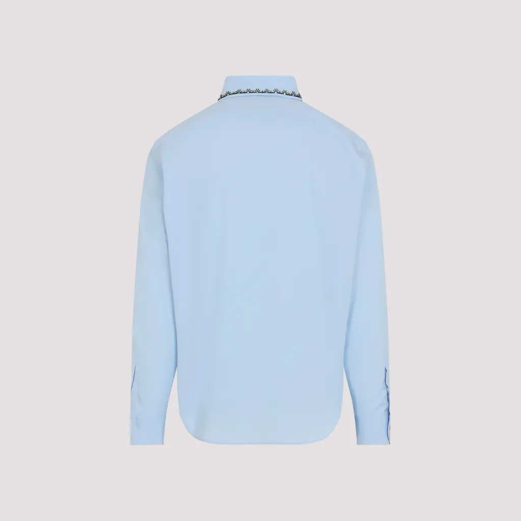 Collared Long-Sleeved Shirt