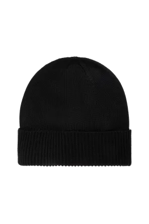 Dsquared2 Logo Patch Ribbed-Knit Beanie Scarf Set
