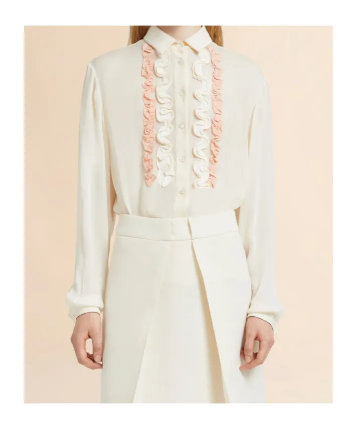 Marni Ruffled Georgette Shirt
