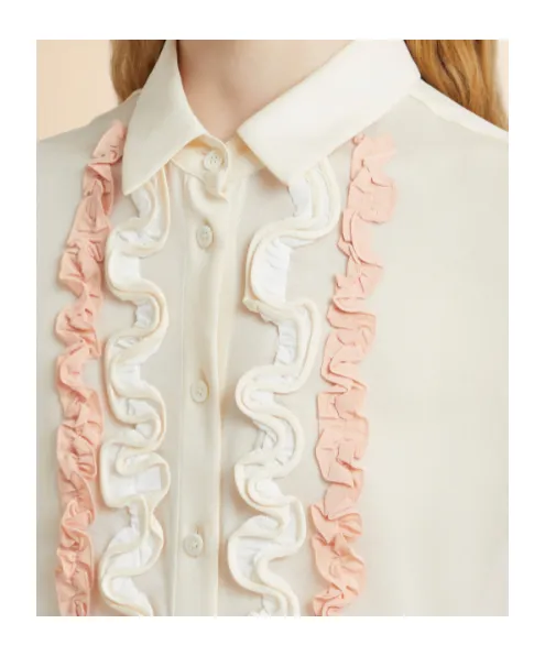 Marni Ruffled Georgette Shirt
