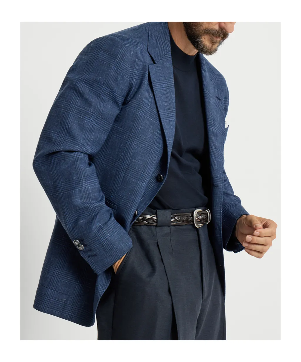 Prince Of Wales Patch-Pocket Blazer