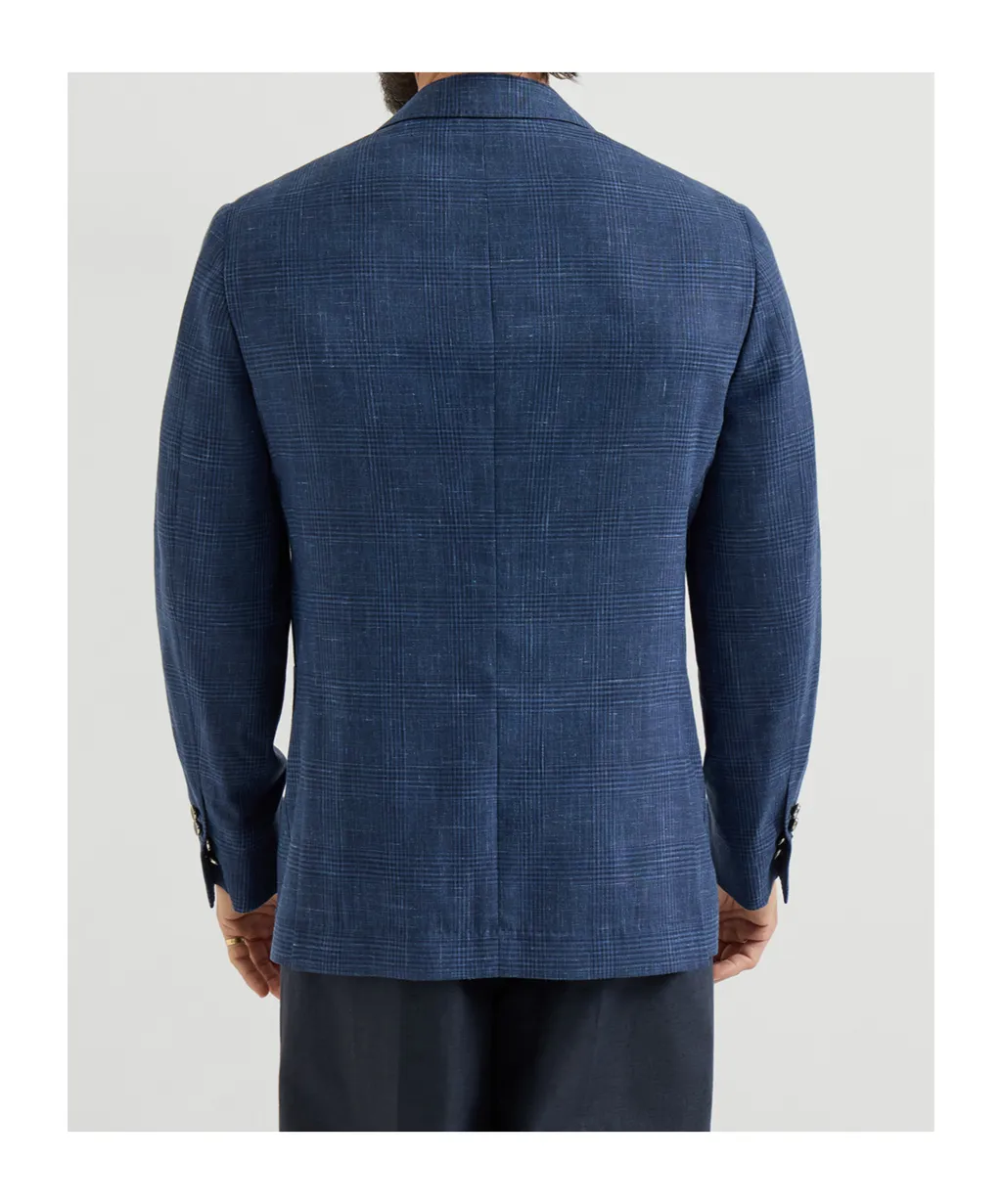 Prince Of Wales Patch-Pocket Blazer