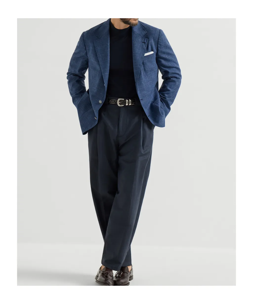 Prince Of Wales Patch-Pocket Blazer