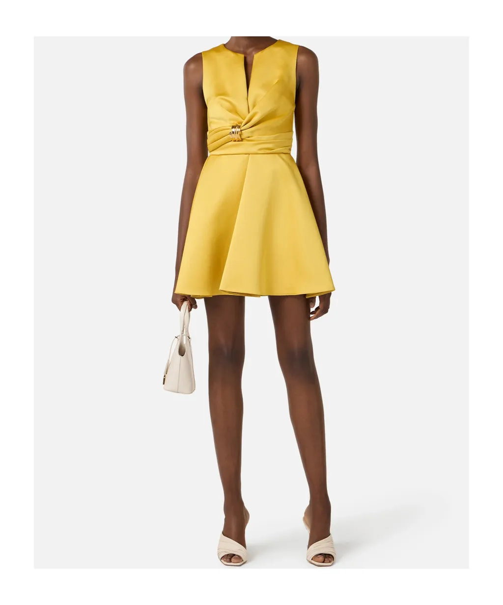 Elisabetta Franchi Duchess Satin Dress
