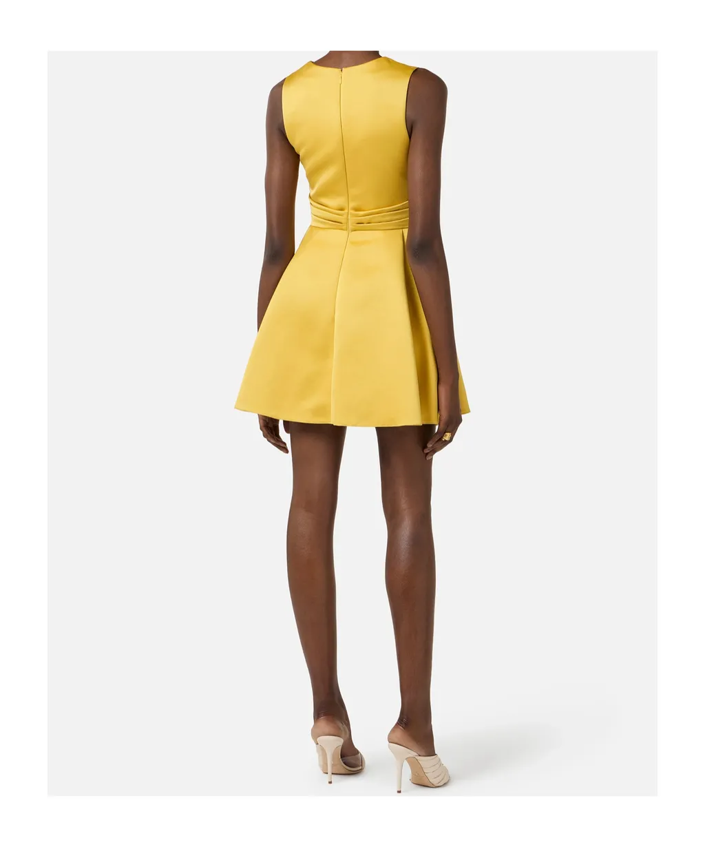 Elisabetta Franchi Duchess Satin Dress