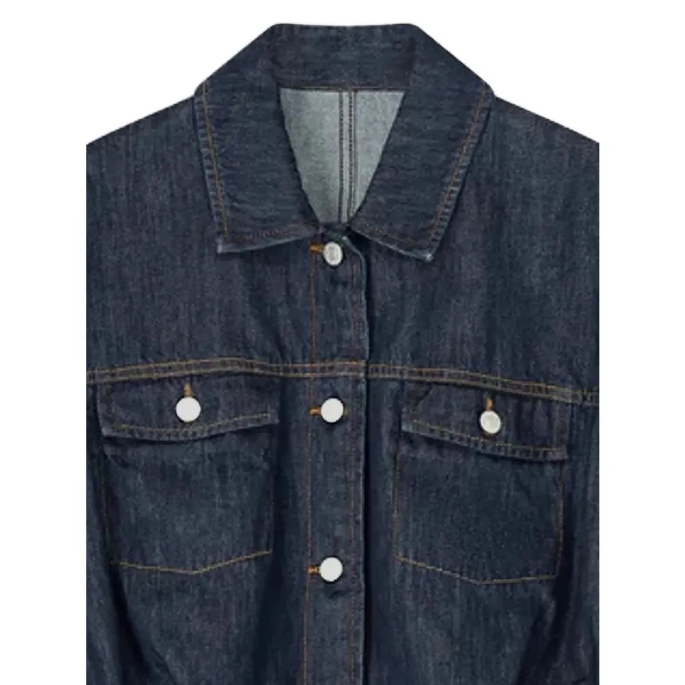 Long-Sleeved Denim Jacket