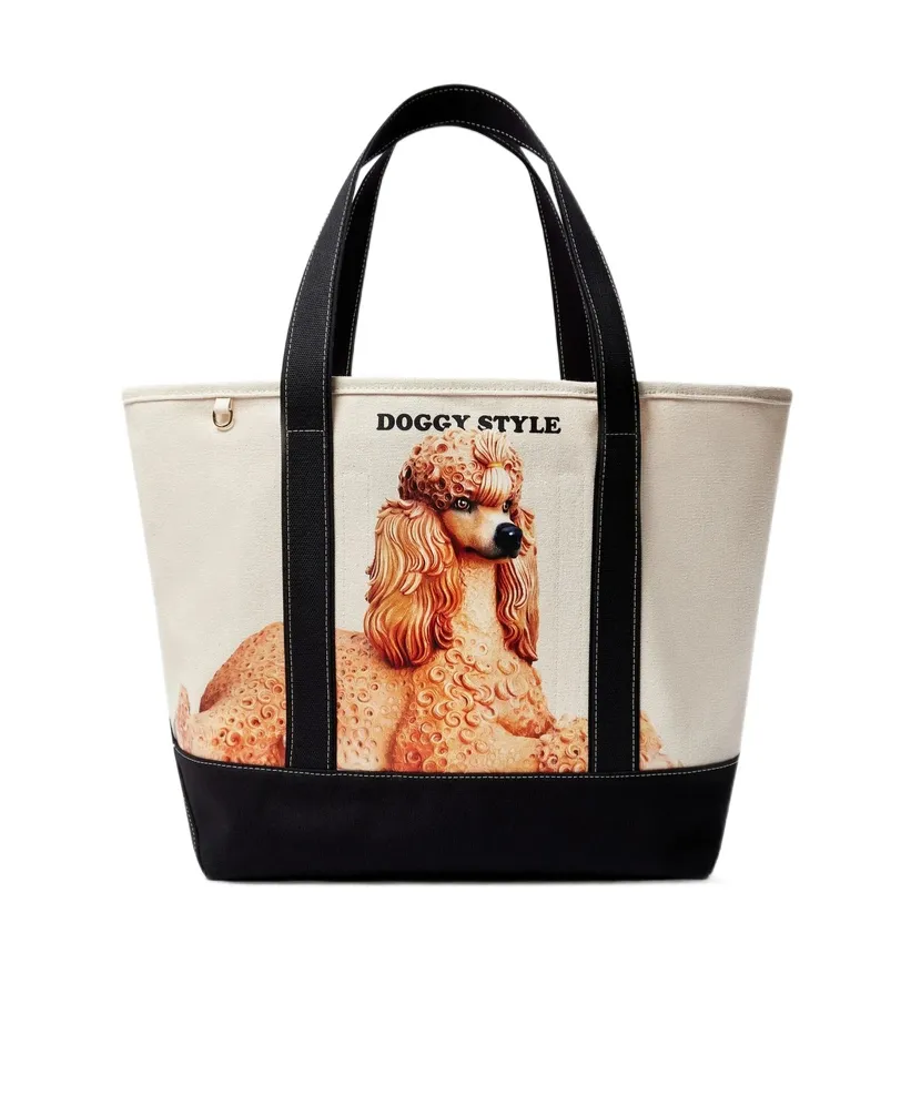 Dog-Print Tote Bag