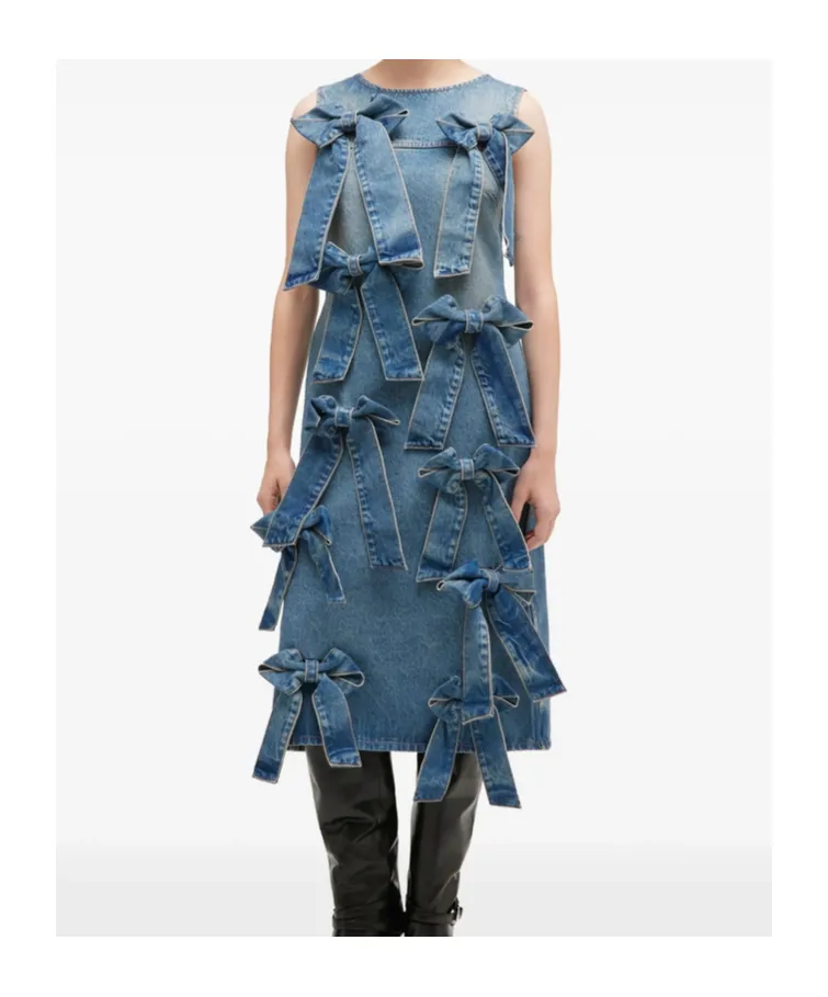 Light Rigid Denim Dress