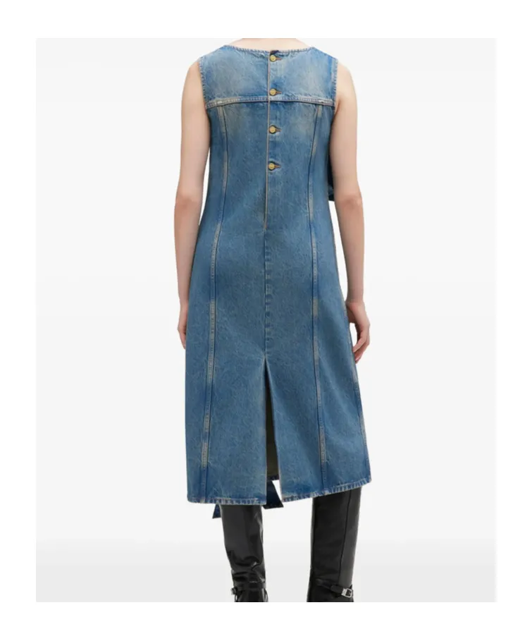 Light Rigid Denim Dress
