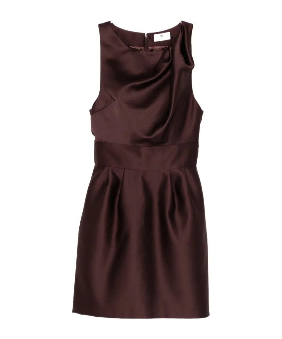 Draped Sleeveless Mini Dress