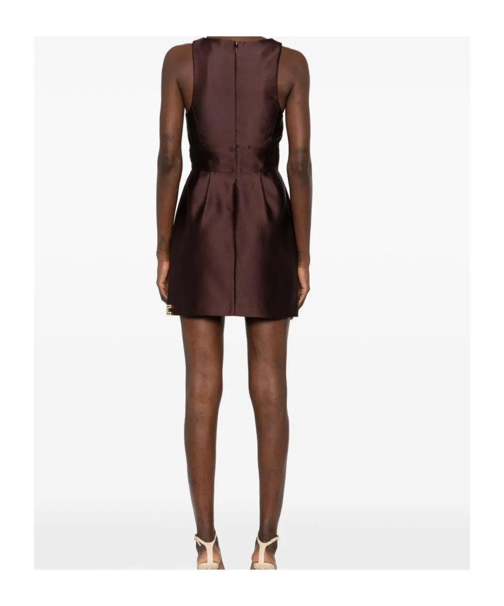 Draped Sleeveless Mini Dress