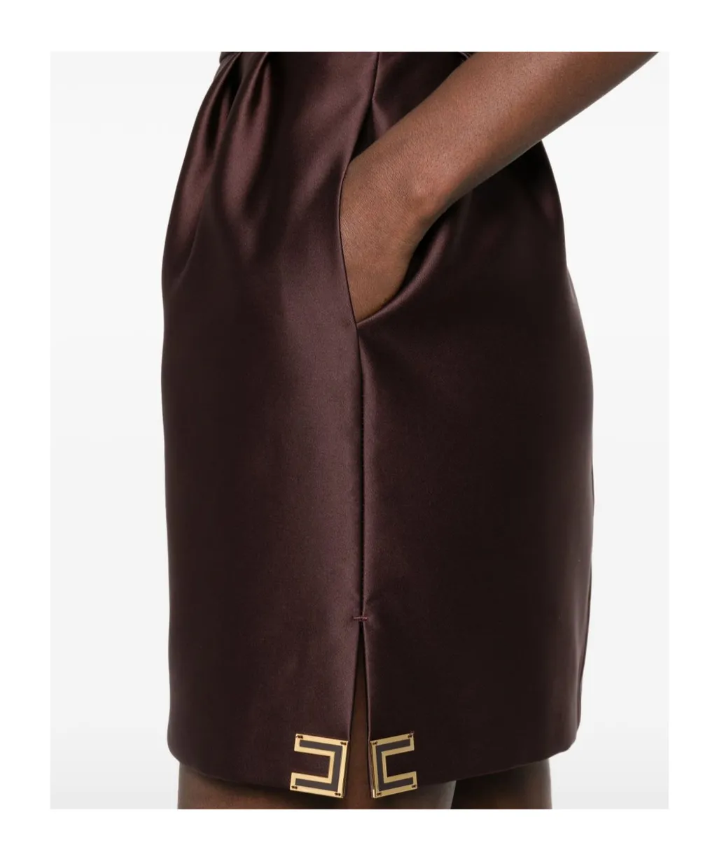 Draped Sleeveless Mini Dress