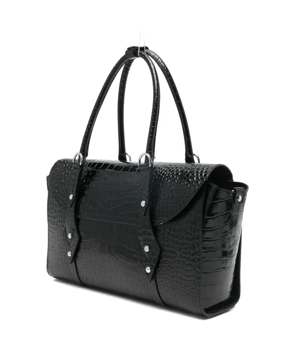 Vivienne Westwood Textured Flap Shoulder Bag