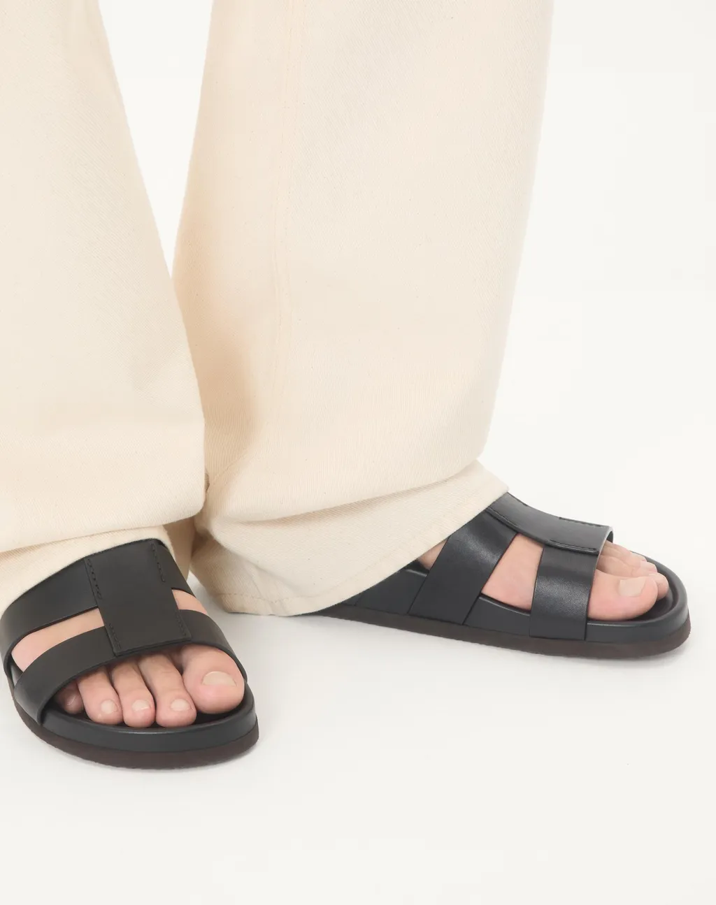 Studshield Slide Sandal In Calfskin