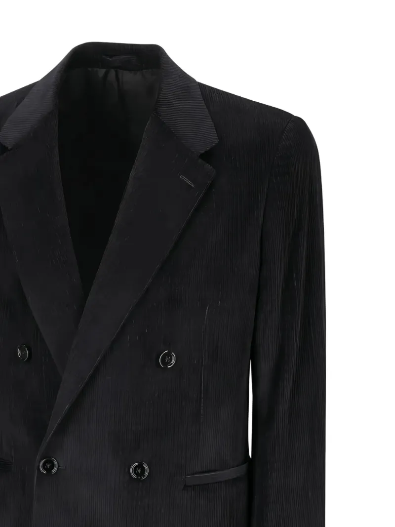 Double-Breasted Corduroy Jacket